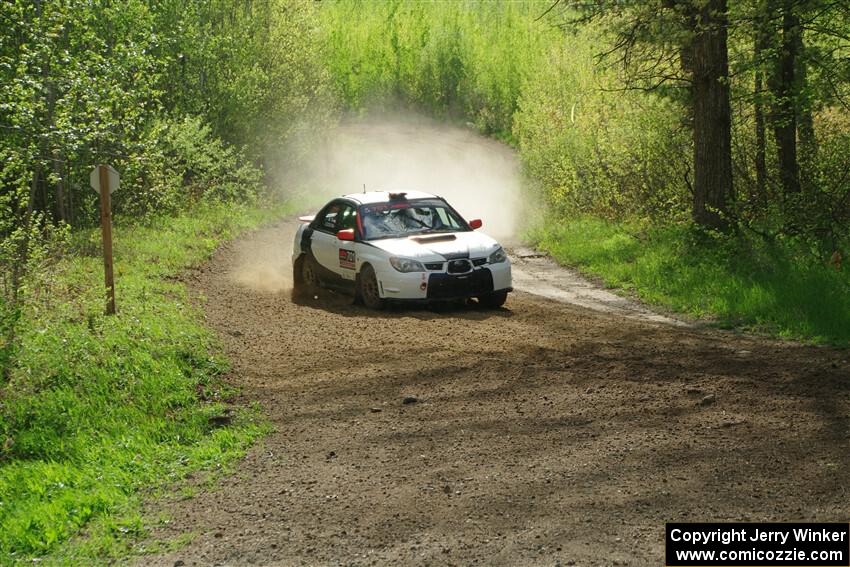 Jason Cook / Maggie Tu Subaru WRX on SS5, Blue Trail II.