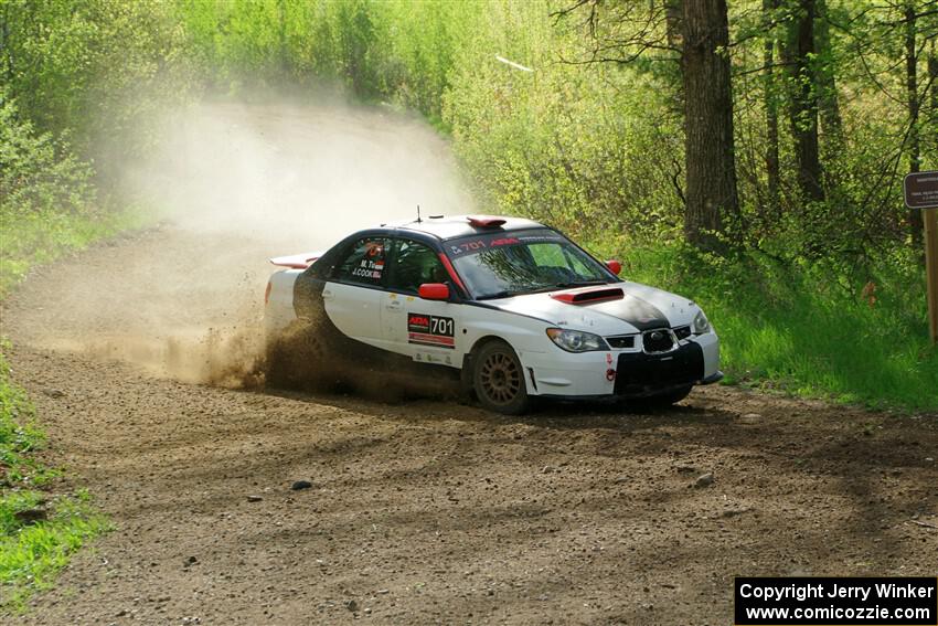 Jason Cook / Maggie Tu Subaru WRX on SS5, Blue Trail II.