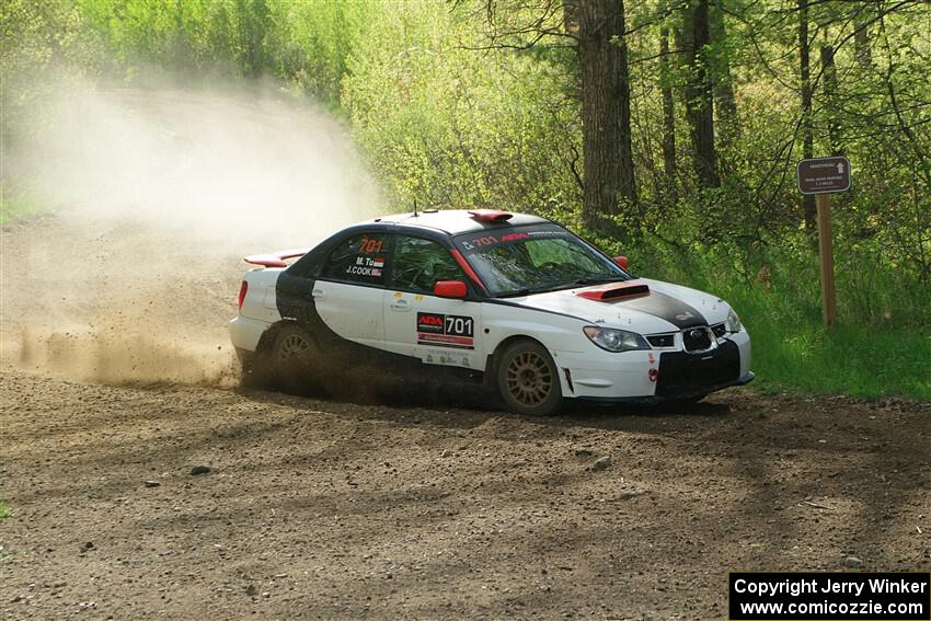 Jason Cook / Maggie Tu Subaru WRX on SS5, Blue Trail II.