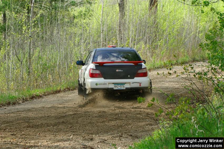 Jason Cook / Maggie Tu Subaru WRX on SS5, Blue Trail II.
