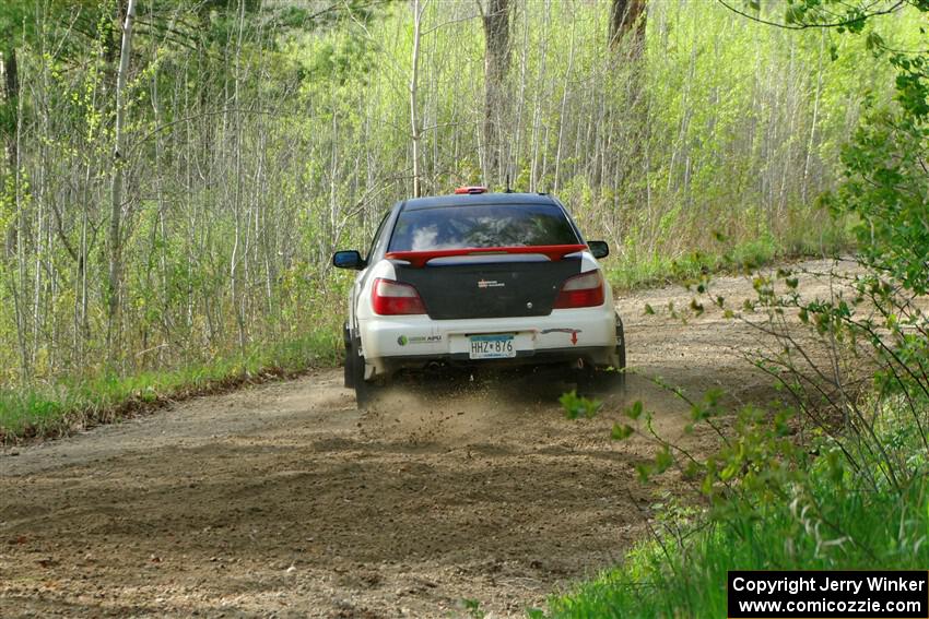 Jason Cook / Maggie Tu Subaru WRX on SS5, Blue Trail II.