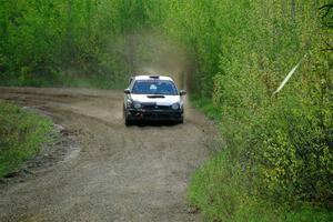 Peter Farrow / Ian Nelson Subaru WRX on SS5, Blue Trail II.