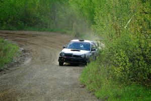 Peter Farrow / Ian Nelson Subaru WRX on SS5, Blue Trail II.