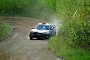 Peter Farrow / Ian Nelson Subaru WRX on SS5, Blue Trail II.