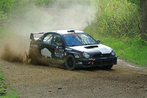 Peter Farrow / Ian Nelson Subaru WRX on SS5, Blue Trail II.