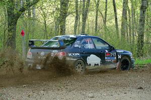 Peter Farrow / Ian Nelson Subaru WRX on SS5, Blue Trail II.