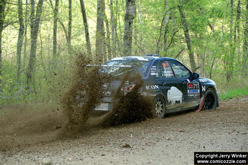 Peter Farrow / Ian Nelson Subaru WRX on SS5, Blue Trail II.