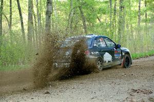 Peter Farrow / Ian Nelson Subaru WRX on SS5, Blue Trail II.