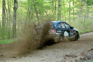 Peter Farrow / Ian Nelson Subaru WRX on SS5, Blue Trail II.
