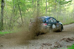 Peter Farrow / Ian Nelson Subaru WRX on SS5, Blue Trail II.