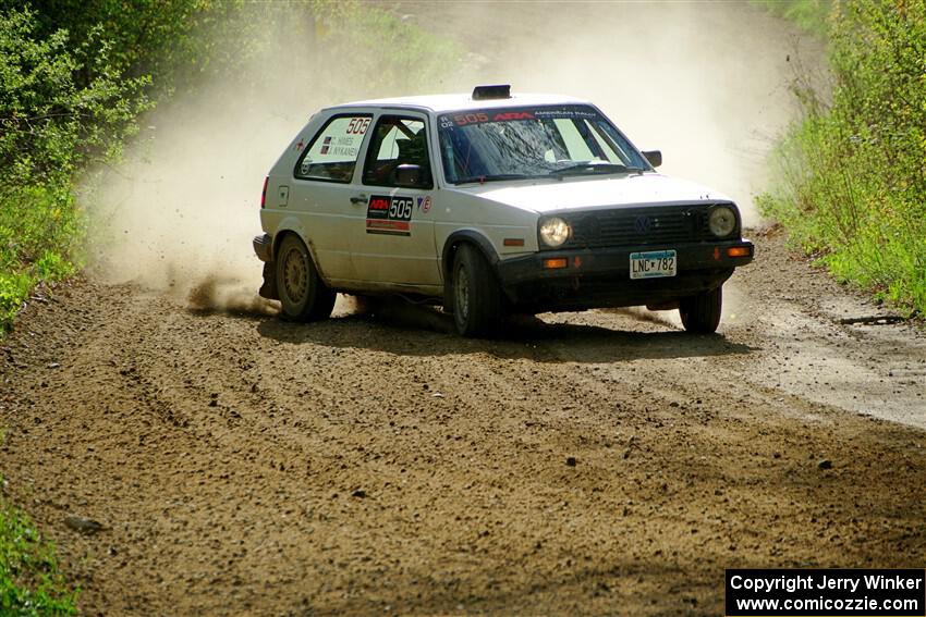Josh Nykanen / Connor Himes VW GTI on SS5, Blue Trail II.