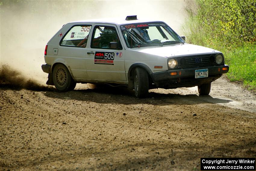 Josh Nykanen / Connor Himes VW GTI on SS5, Blue Trail II.