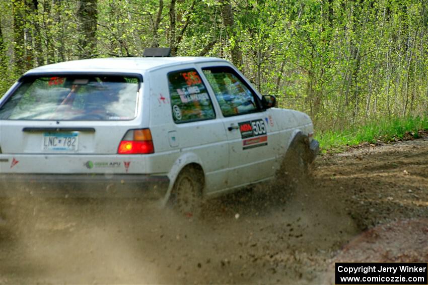Josh Nykanen / Connor Himes VW GTI on SS5, Blue Trail II.