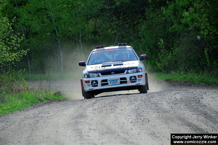 Aidan Hicks / John Hicks Subaru Impreza Wagon finishes SS6, Spur 2 Cutoff II.