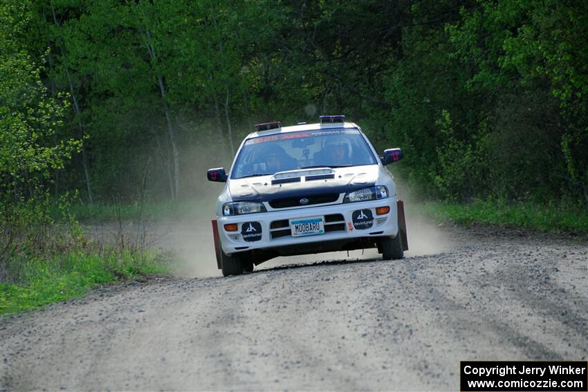 Aidan Hicks / John Hicks Subaru Impreza Wagon finishes SS6, Spur 2 Cutoff II.
