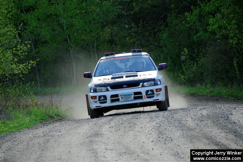 Aidan Hicks / John Hicks Subaru Impreza Wagon finishes SS6, Spur 2 Cutoff II.