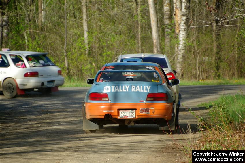 Three cars head back to service after the event.