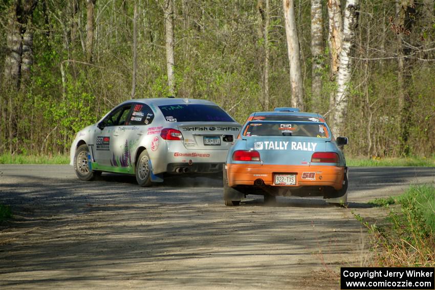 Two cars head back to service after the event.