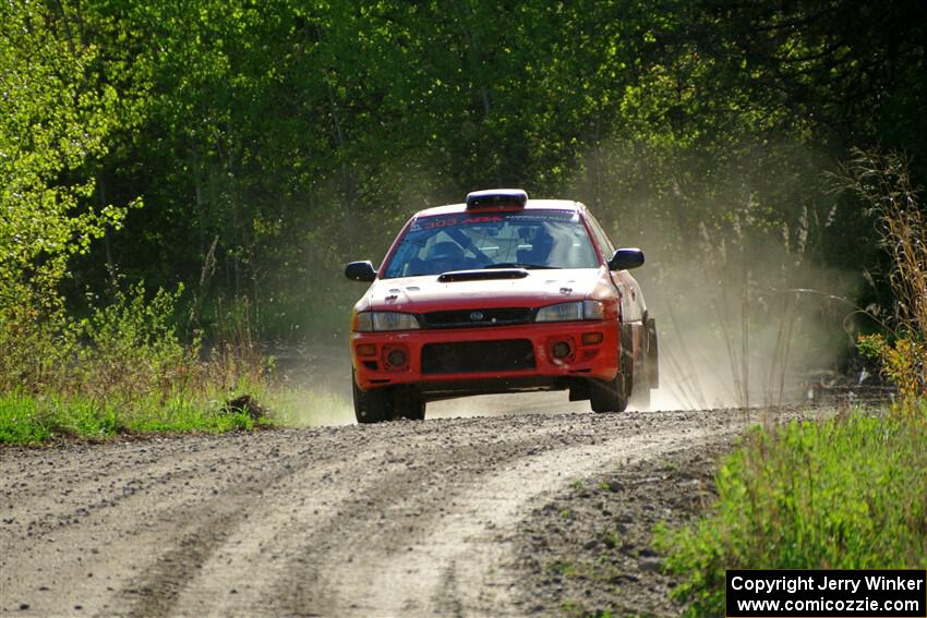 Travis Mattonen / Anikka Nykanen Subaru Impreza finishes SS6, Spur 2 Cutoff II.