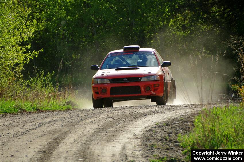 Travis Mattonen / Anikka Nykanen Subaru Impreza finishes SS6, Spur 2 Cutoff II.