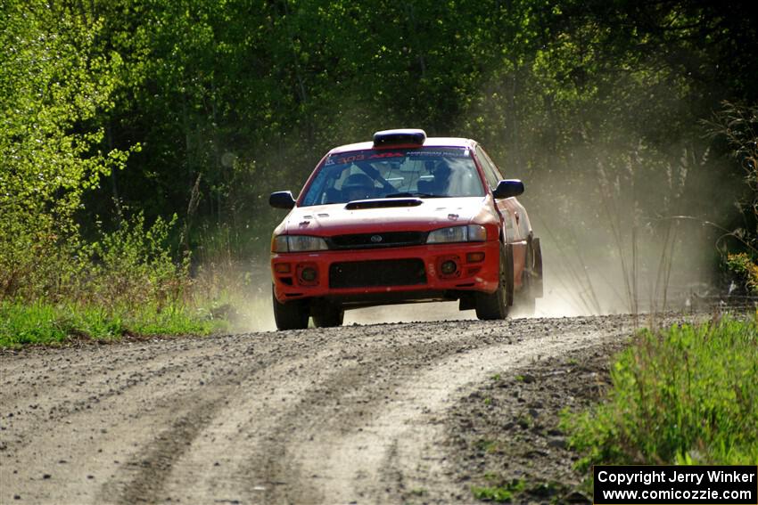 Travis Mattonen / Anikka Nykanen Subaru Impreza finishes SS6, Spur 2 Cutoff II.