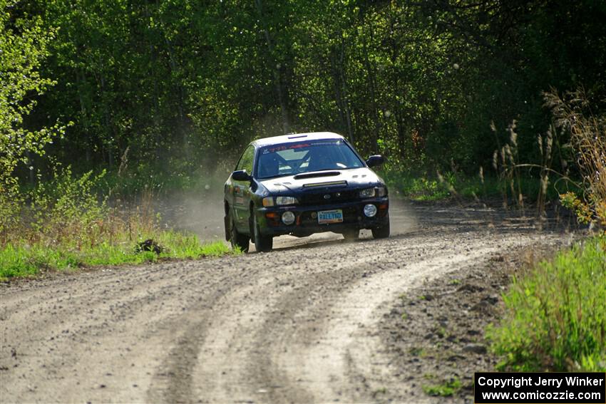 Kristian Rue / Mark Rue Subaru Impreza 2.5RS finishes SS6, Spur 2 Cutoff II.