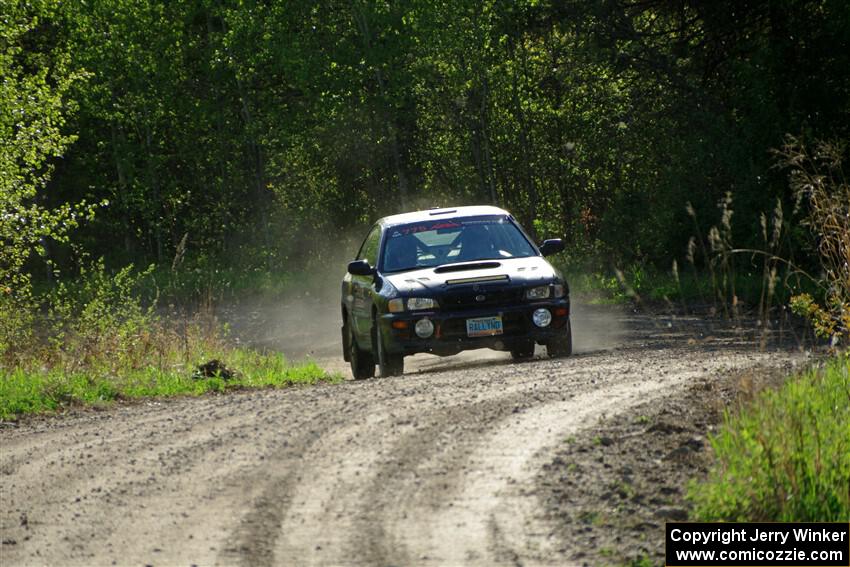 Kristian Rue / Mark Rue Subaru Impreza 2.5RS finishes SS6, Spur 2 Cutoff II.