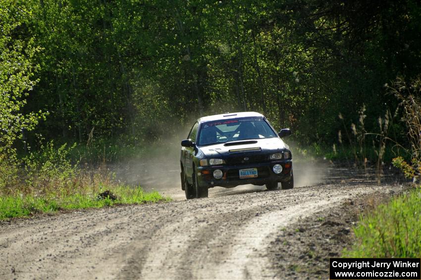 Kristian Rue / Mark Rue Subaru Impreza 2.5RS finishes SS6, Spur 2 Cutoff II.