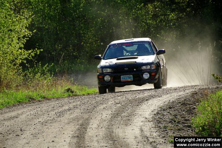 Kristian Rue / Mark Rue Subaru Impreza 2.5RS finishes SS6, Spur 2 Cutoff II.