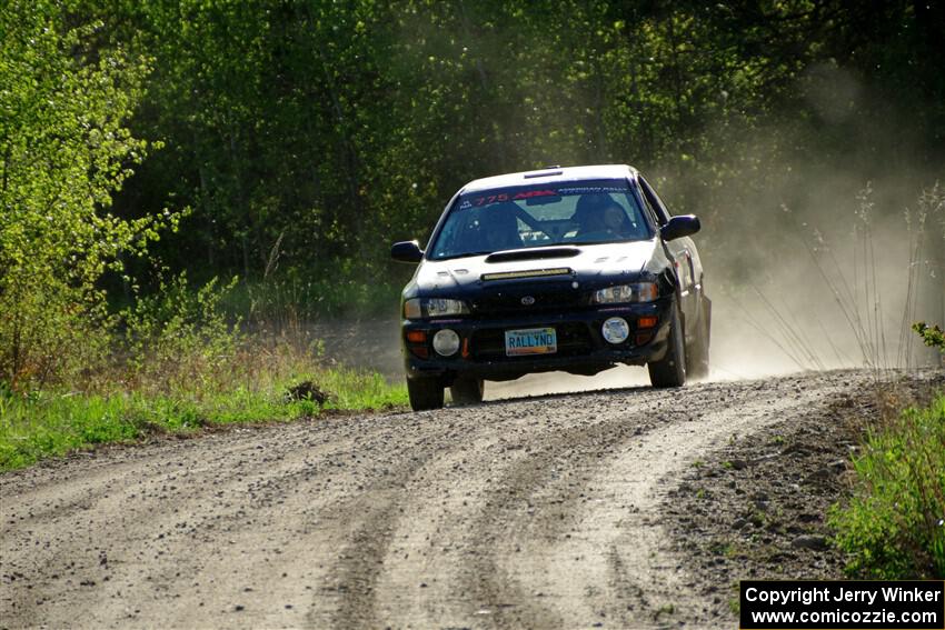 Kristian Rue / Mark Rue Subaru Impreza 2.5RS finishes SS6, Spur 2 Cutoff II.
