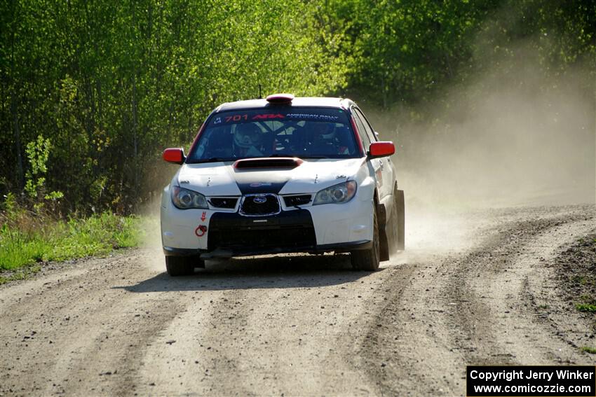 Jason Cook / Maggie Tu Subaru WRX finishes SS6, Spur 2 Cutoff II.