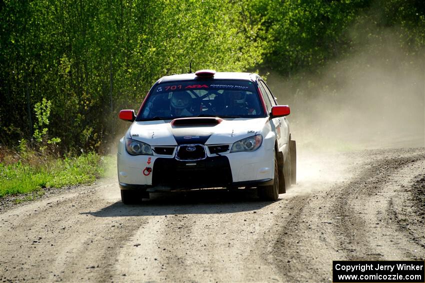 Jason Cook / Maggie Tu Subaru WRX finishes SS6, Spur 2 Cutoff II.
