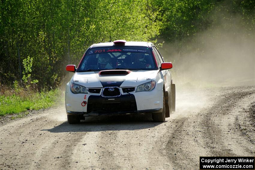 Jason Cook / Maggie Tu Subaru WRX finishes SS6, Spur 2 Cutoff II.