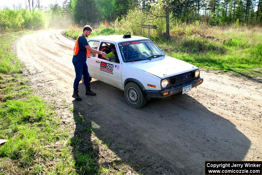 Josh Nykanen / Connor Himes VW GTI finishes SS6, Spur 2 Cutoff II.