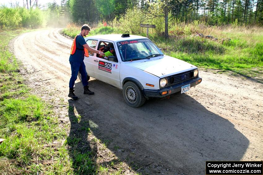 Josh Nykanen / Connor Himes VW GTI finishes SS6, Spur 2 Cutoff II.