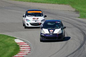 Andrew Janssen's B-Spec Honda Fit and Bill Collins' B-Spec Mazda 2