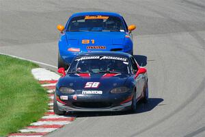 Austin Pearce's and Gordon Kuhnley's Spec Miata Mazda Miatas