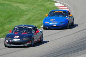 Austin Pearce's and Gordon Kuhnley's Spec Miata Mazda Miatas