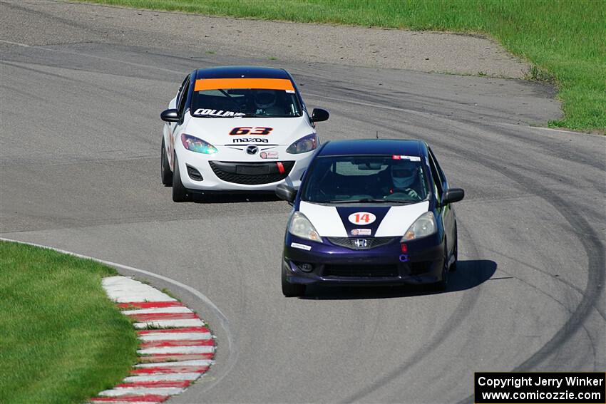 Andrew Janssen's B-Spec Honda Fit and Bill Collins' B-Spec Mazda 2
