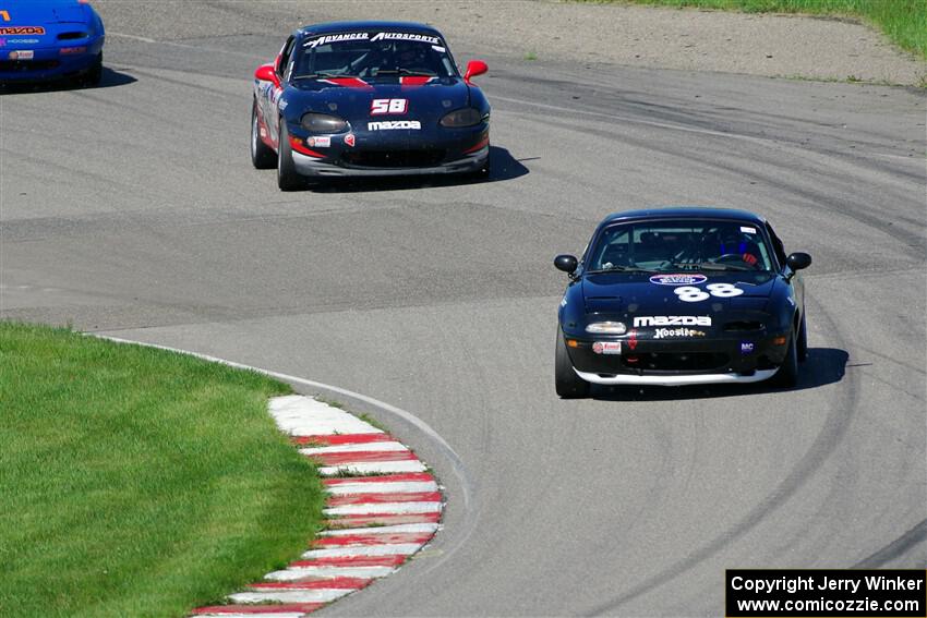 Samantha Silver's and Austin Pearce's Spec Miata Mazda Miatas