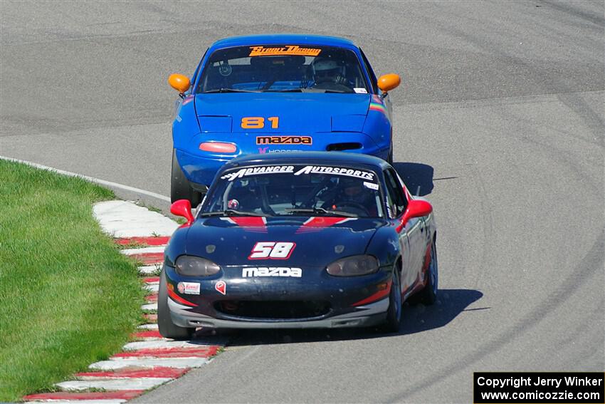 Austin Pearce's and Gordon Kuhnley's Spec Miata Mazda Miatas