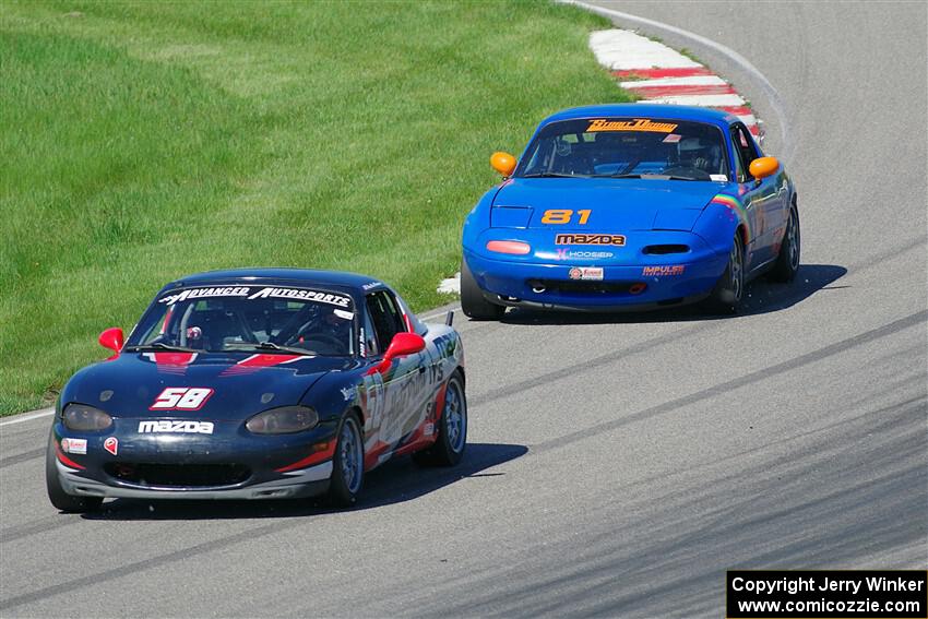 Austin Pearce's and Gordon Kuhnley's Spec Miata Mazda Miatas