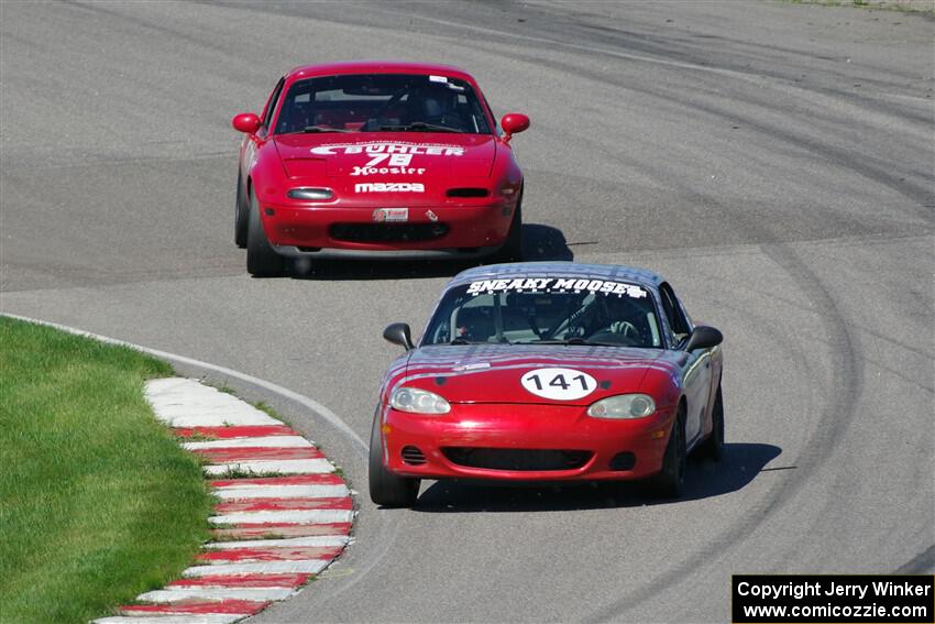 Chris Craft's and Garrett Taylor's Spec Miata Mazda Miatas