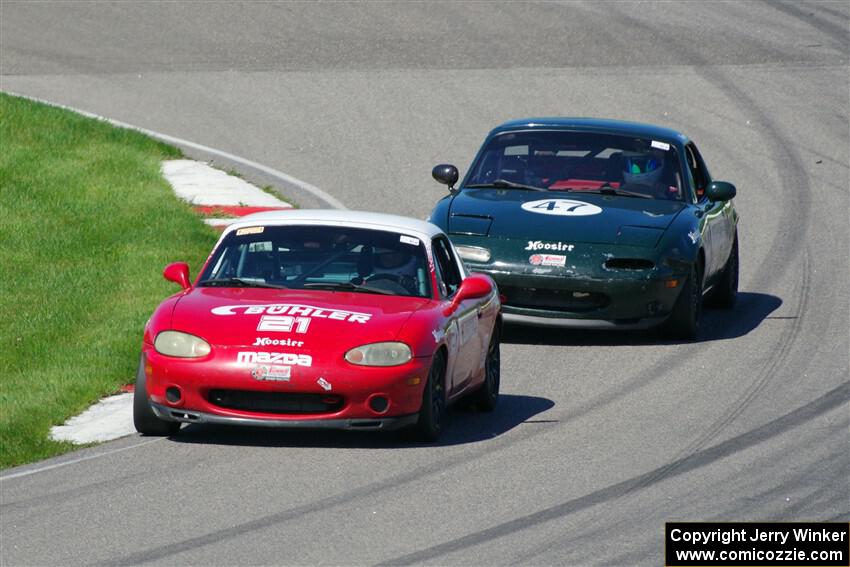 Andrew Jenkins' and Sam Nogosek's Spec Miata Mazdas