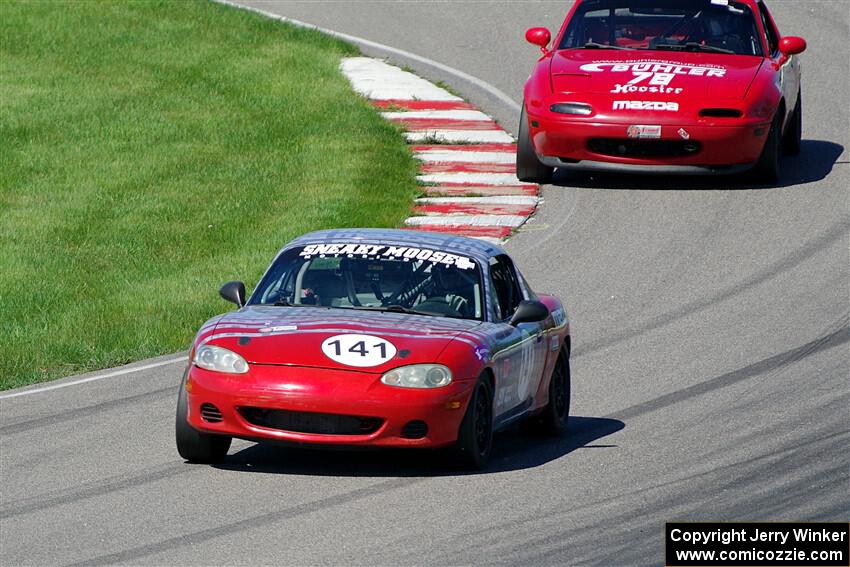 Chris Craft's and Garrett Taylor's Spec Miata Mazda Miatas