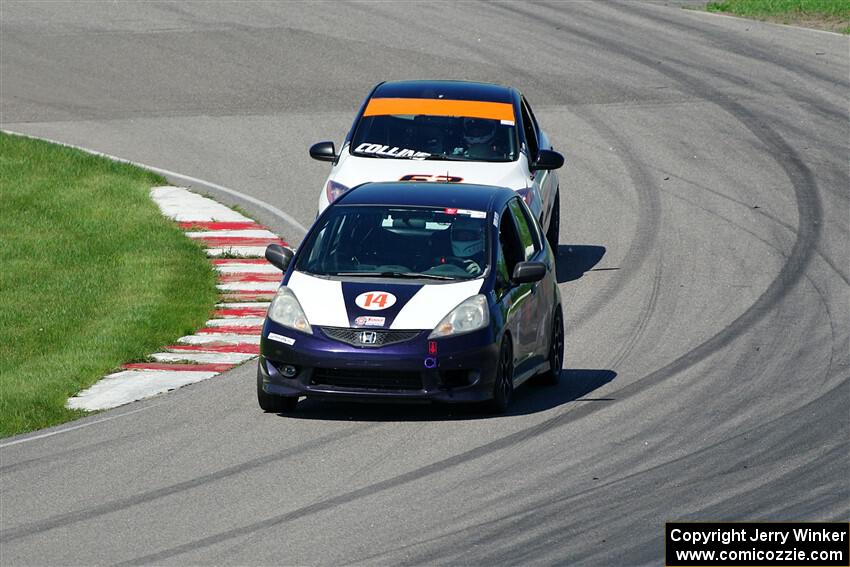 Andrew Janssen's B-Spec Honda Fit and Bill Collins' B-Spec Mazda 2