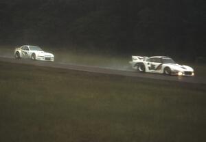 Bruce Leven's Porsche 935 and Tom Winters' Porsche 924 Carrera GTR