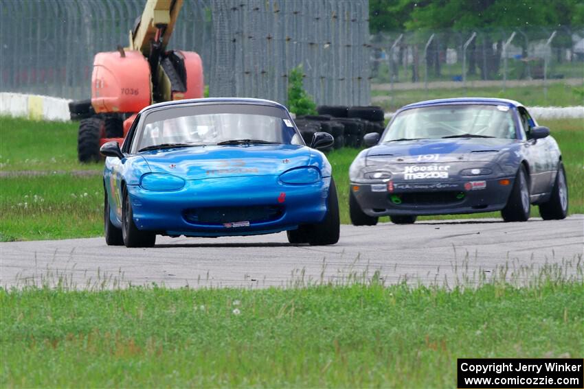 Rick Buan's and Aaron Jongbloedt's Spec Miata Mazda Miatas
