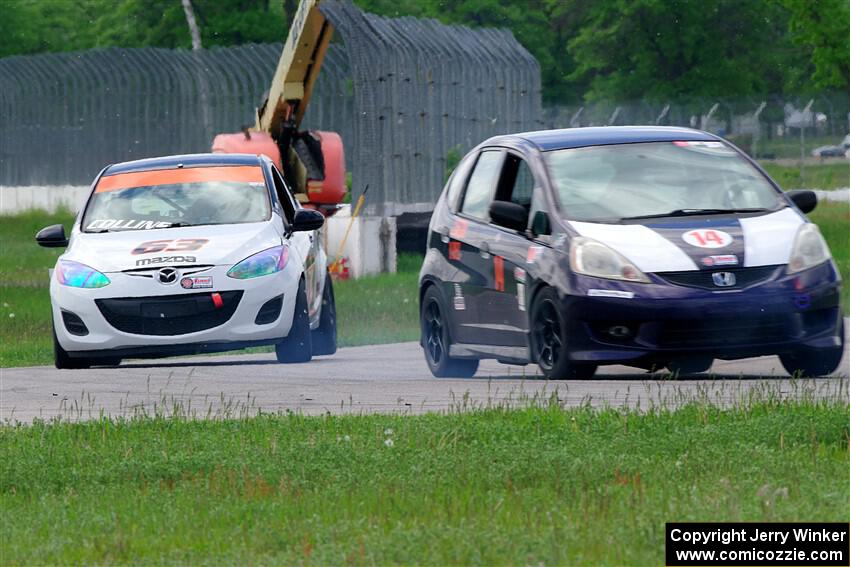 Andrew Janssen's B-Spec Honda Fit and Bill Collins' B-Spec Mazda 2