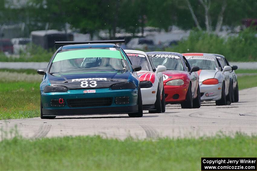 Mark Utecht's ITJ Honda Civic and Nolan Elder's STL Mazda Miata
